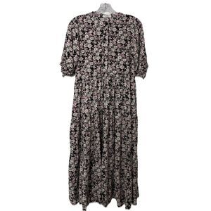 Natural Life Prairie Midi Dress Long Cottagecore Floral Boho Women’s Sz XS READ
